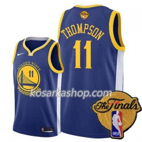 Dres Golden State Warriors Klay Thompson 11 2018 NBA Finals Patch Nike Plava Swingman